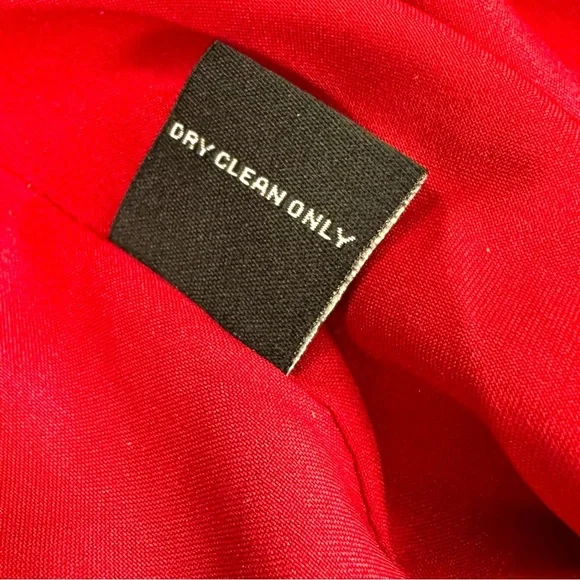 J. Peterman Red Silk Maxi Dress Sz 20 Sheath Short Sleeve Holiday NYE Party - Picture 7 of 9